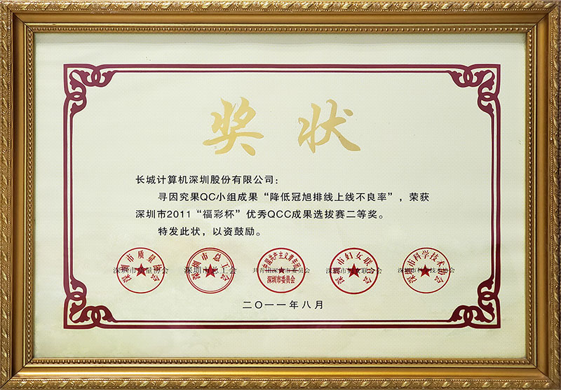 2020QCC成果选拔赛二等奖